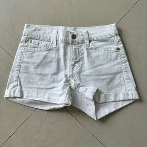 White denim shorts - 7 for all mankind